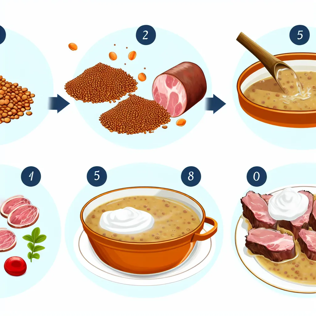 A lencsefőzelék sűrítése pirospaprikás rántással serpenyőben