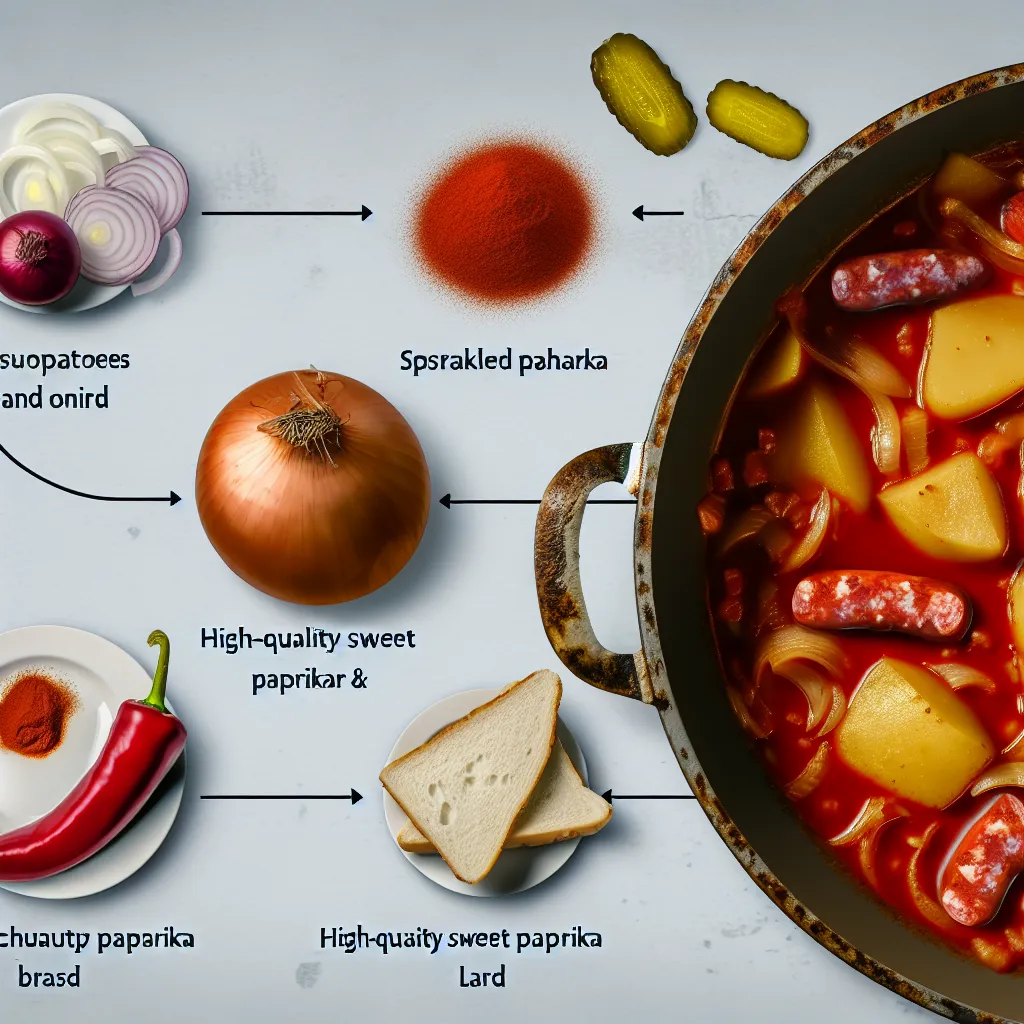 A tökéletes pörköltalap készítése öntöttvas lábasban, fűszerpaprikával és dinsztelt hagymával.