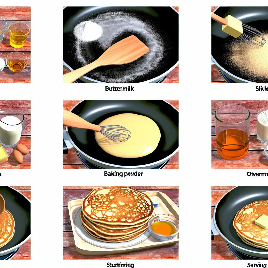 Amerikai palacsinta alapanyagok előkészítve a konyhapulton