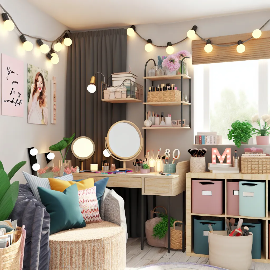 Egyedi készítésű fésülködő asztal építése és LED világítás beszerelése