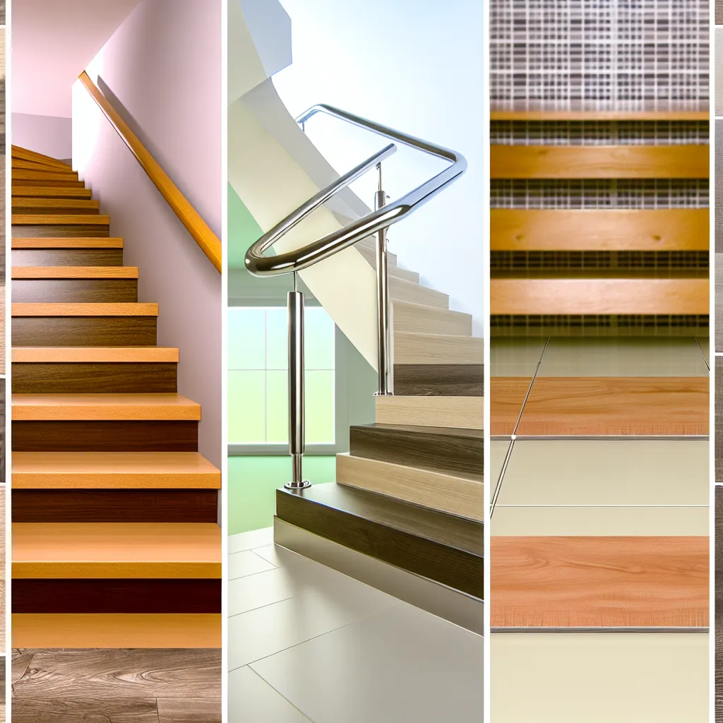 Elegáns tölgyfa lépcsőburkolat fehér homloklappal, modern belső térben