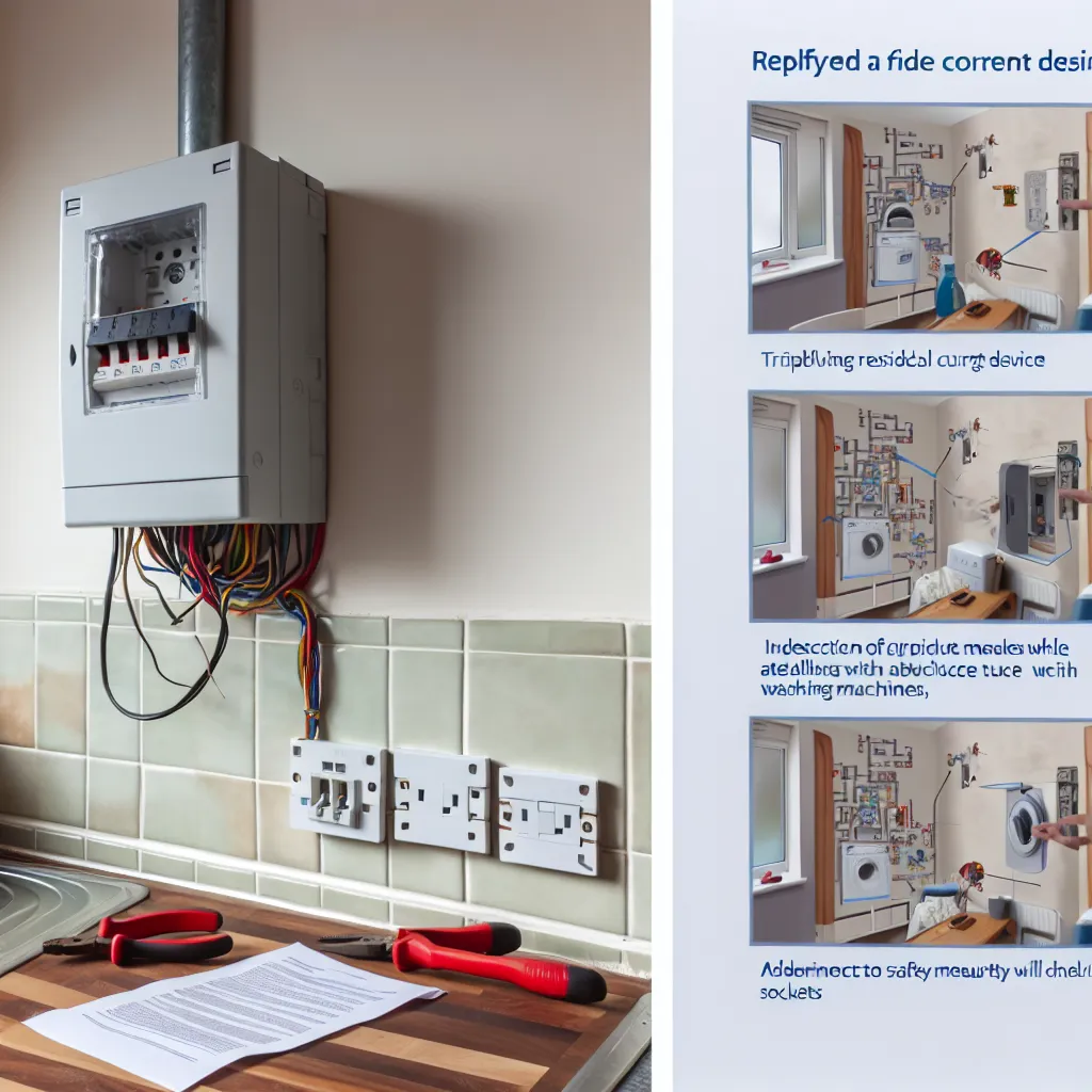 Sötét folyosó és elosztószekrény vizsgálata zseblámpával áramszünet esetén