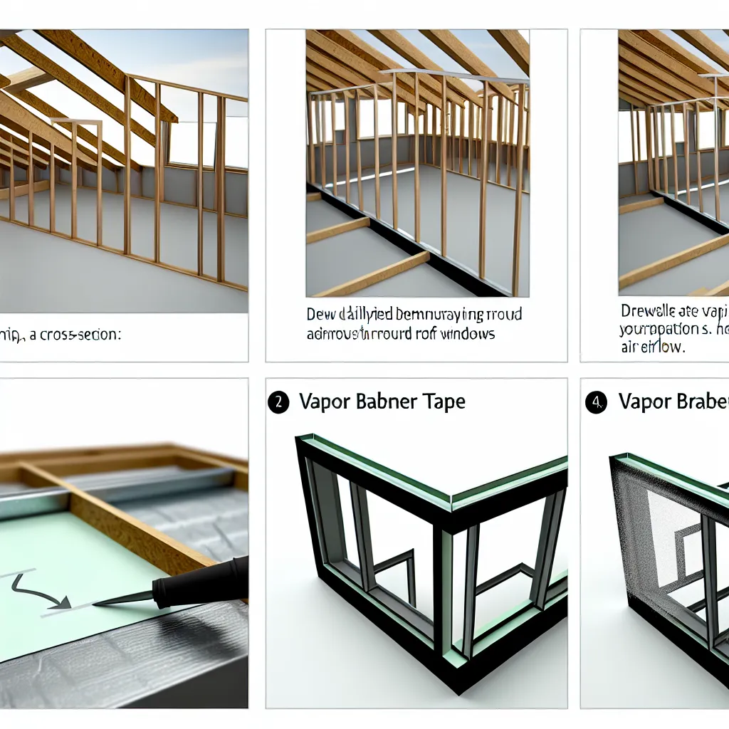 Fémváz szerkezet és szigetelés tetőablak körül