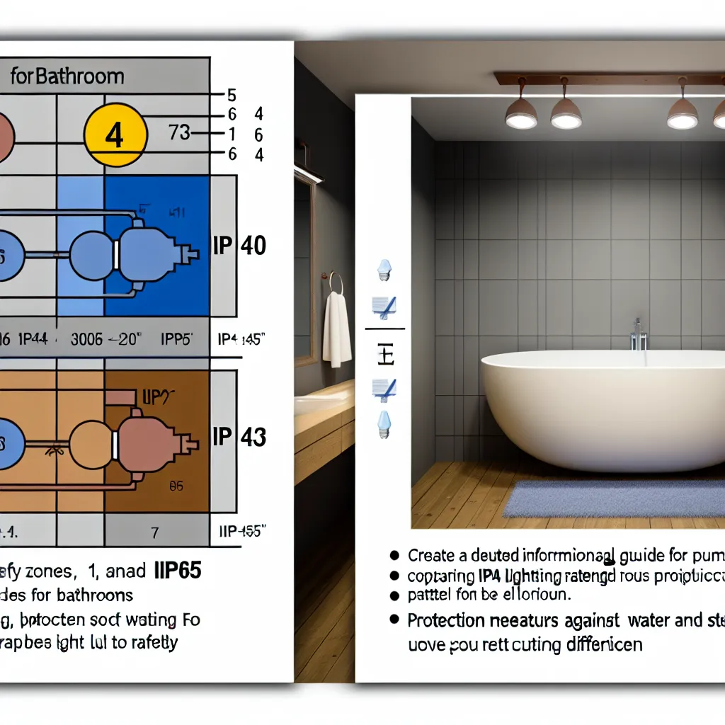 Fürdőszobai biztonsági zónák ábrája: 0-ás, 1-es és 2-es zóna magyarázata