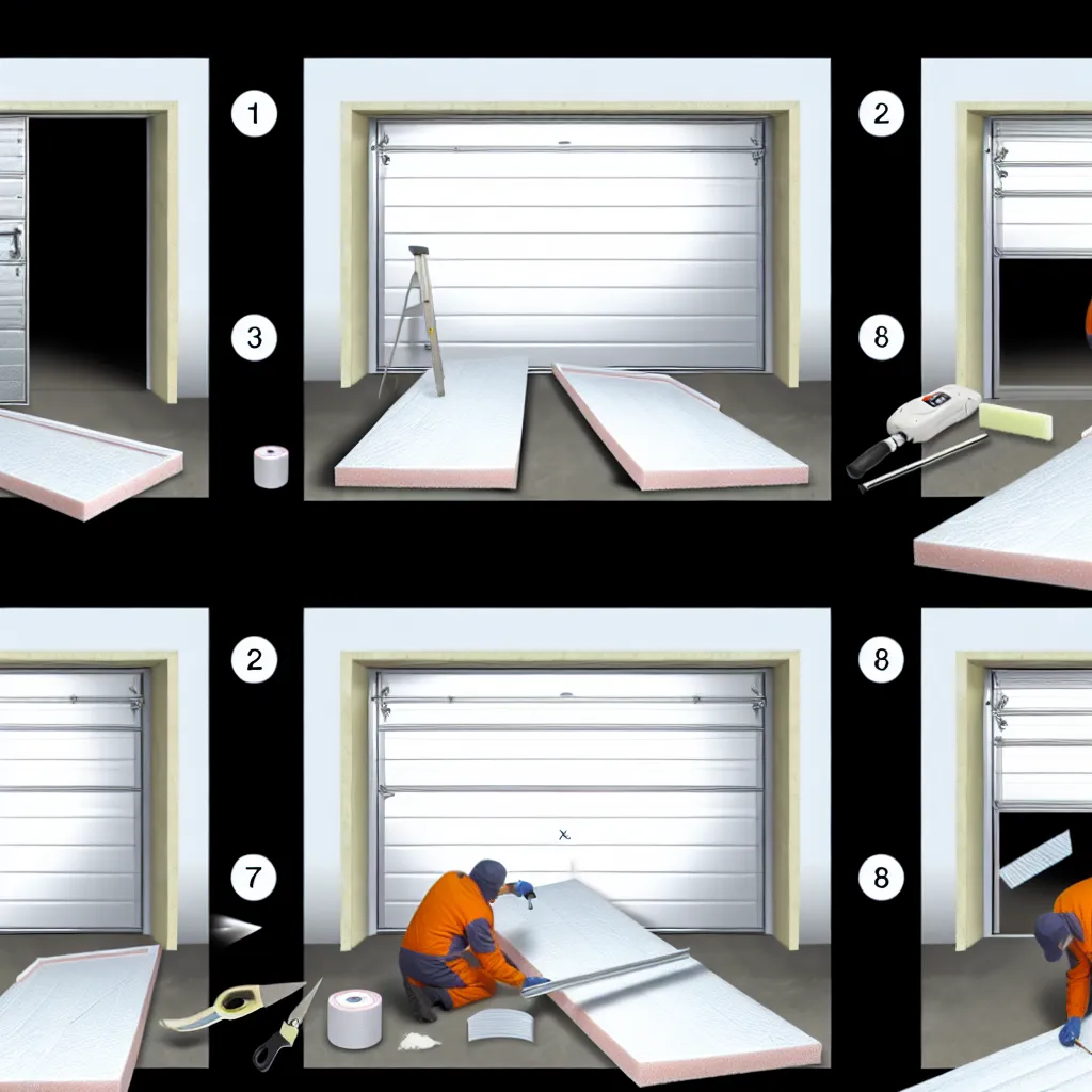 Garázsajtó fémfelületének tisztítása és zsírtalanítása szigetelés előtt