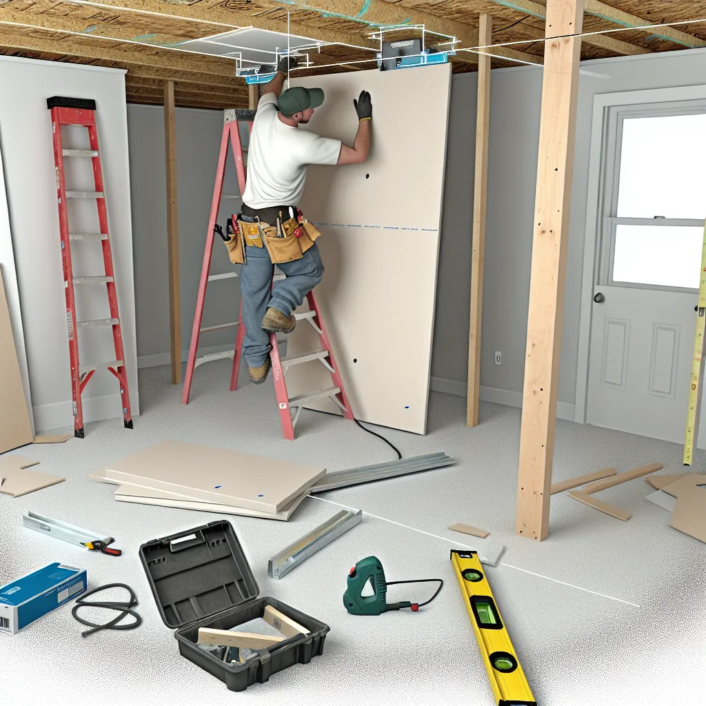 Gipszkarton emelő használata egyedül mennyezeti szerelésnél