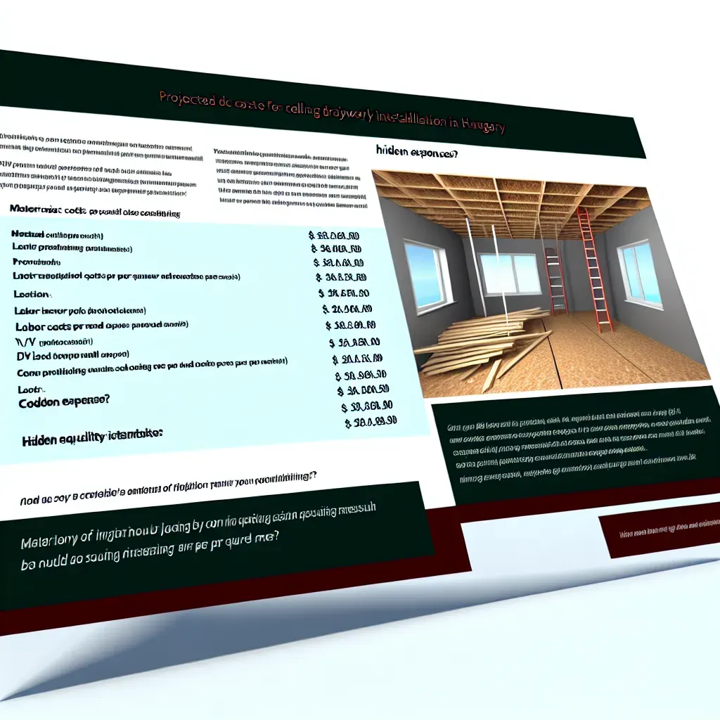 Gipszkartonozás költségvetés tervezése és anyagok