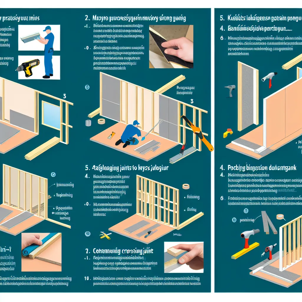 Gipszkartonozás szükséges szerszámai és alapanyagai kiterítve