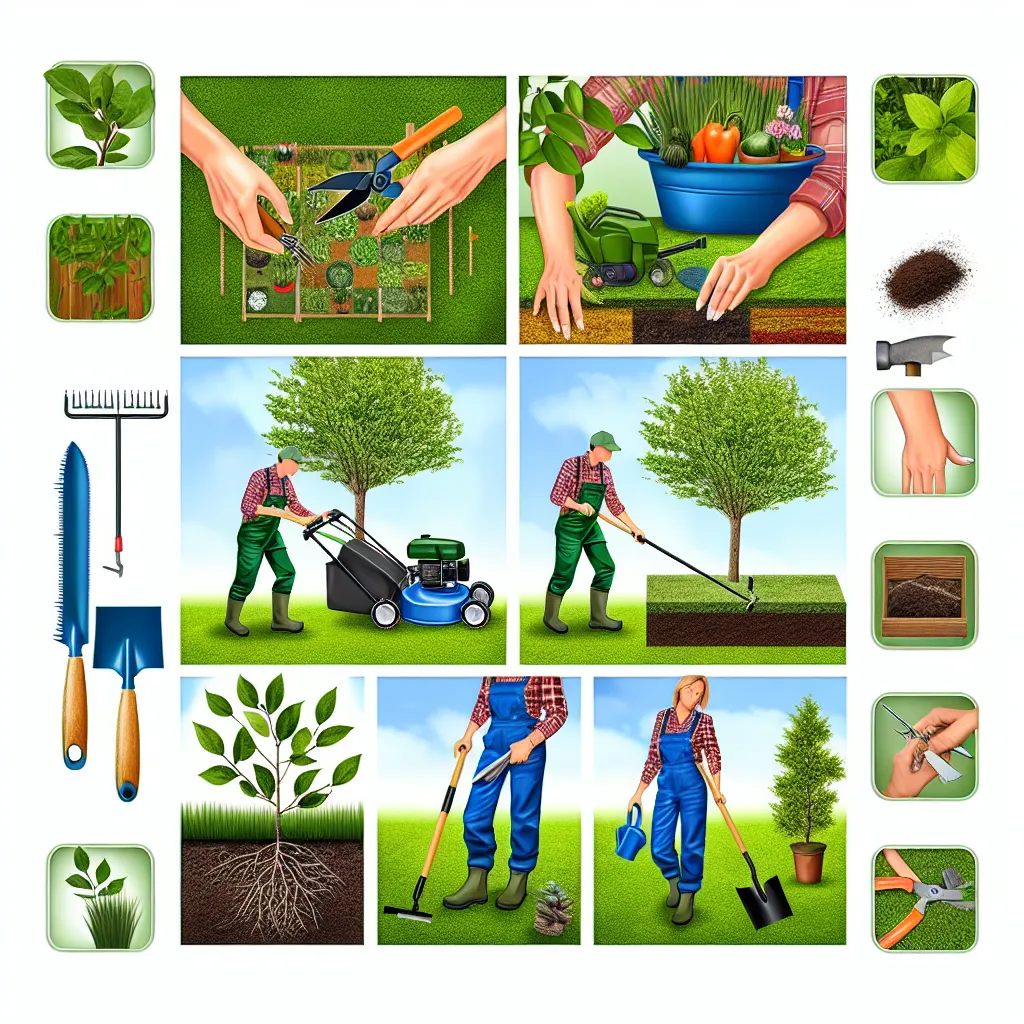 Gyönyörűen gondozott magyar kert dús pázsittal és virágzó fákkal