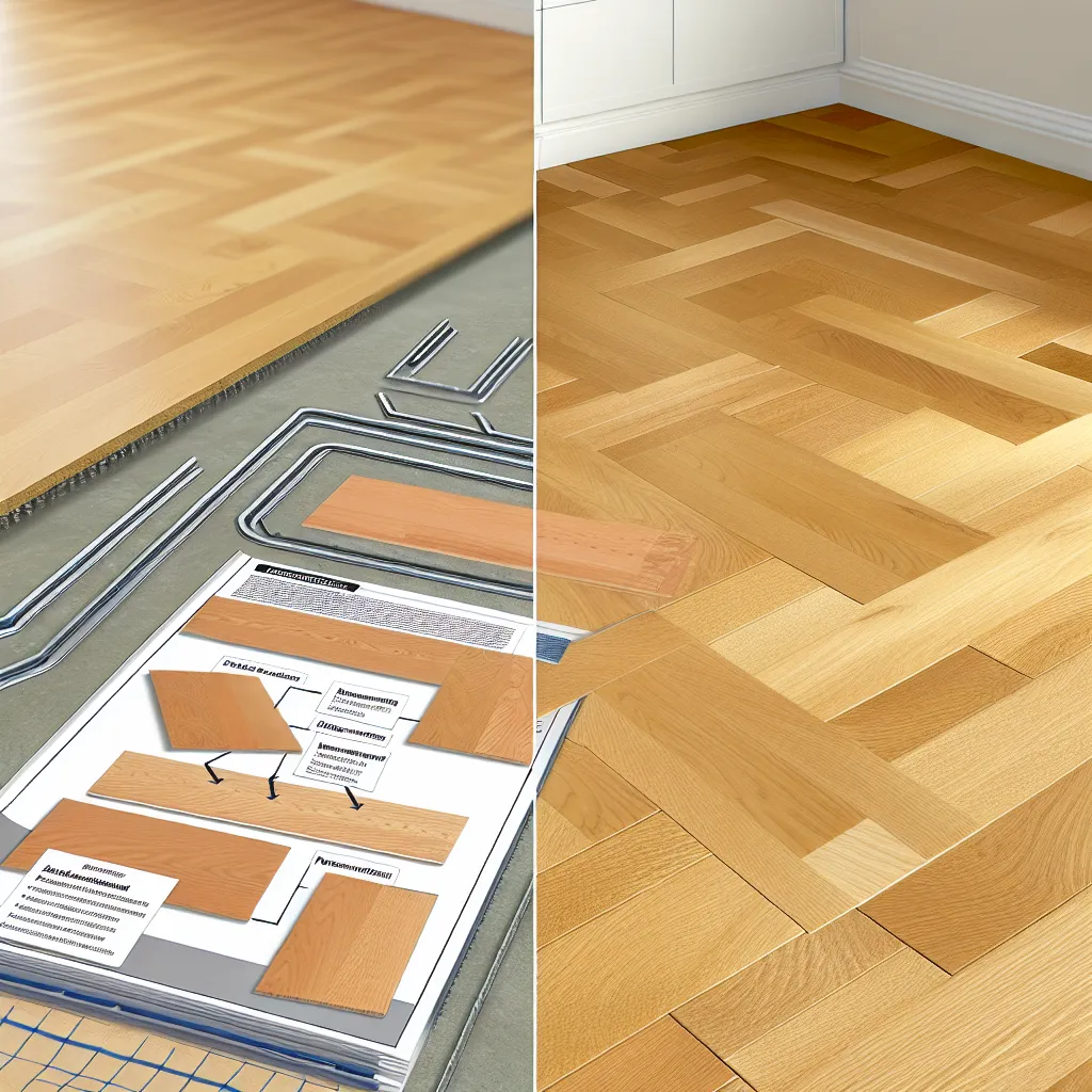 Gyönyörűen lerakott új tölgyfa parketta egy modern nappaliban