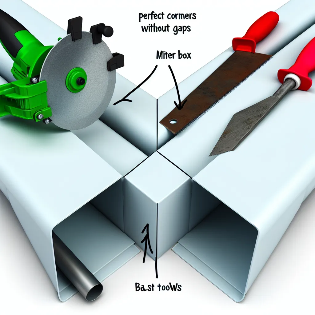 Kábelcsatorna vágása gérvágó ládában fémfűrésszel