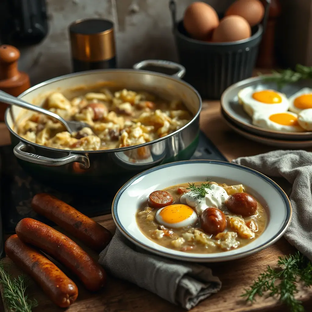 Kelkáposzta főzelék hozzávalói: friss kelkáposzta, hagyma, fokhagyma, tejföl és fűszerek