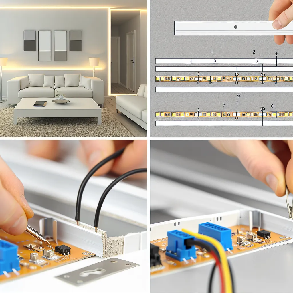 Modern nappali gipszkarton sziget rejtett LED világítással