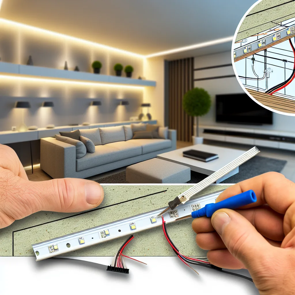 LED szalag gipszkarton szigetre: Profi trükkök