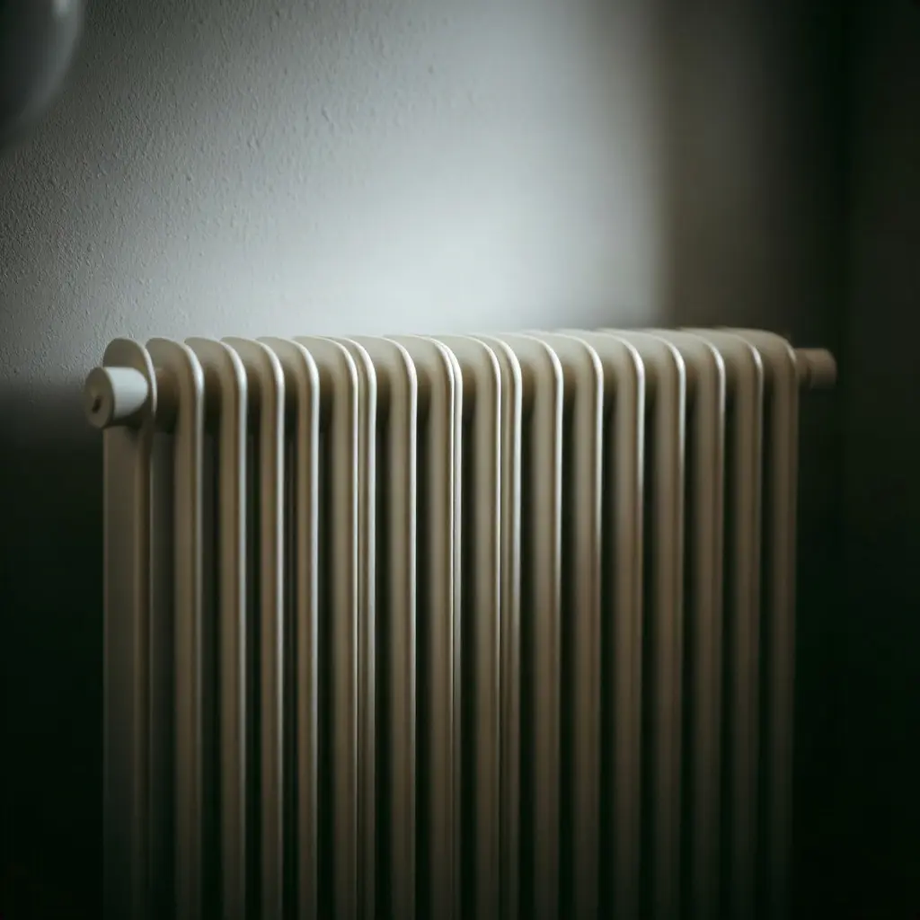 Légtelenítés után is hideg a radiátor – háziasszony ellenőrzi a radiátort