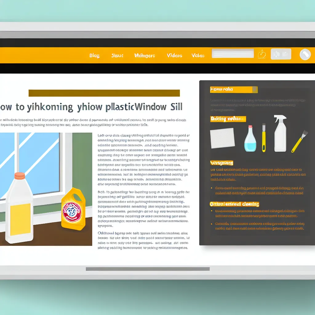 Előtte-utána kép: Besárgult és megtisztított fehér műanyag ablakpárkány összehasonlítása