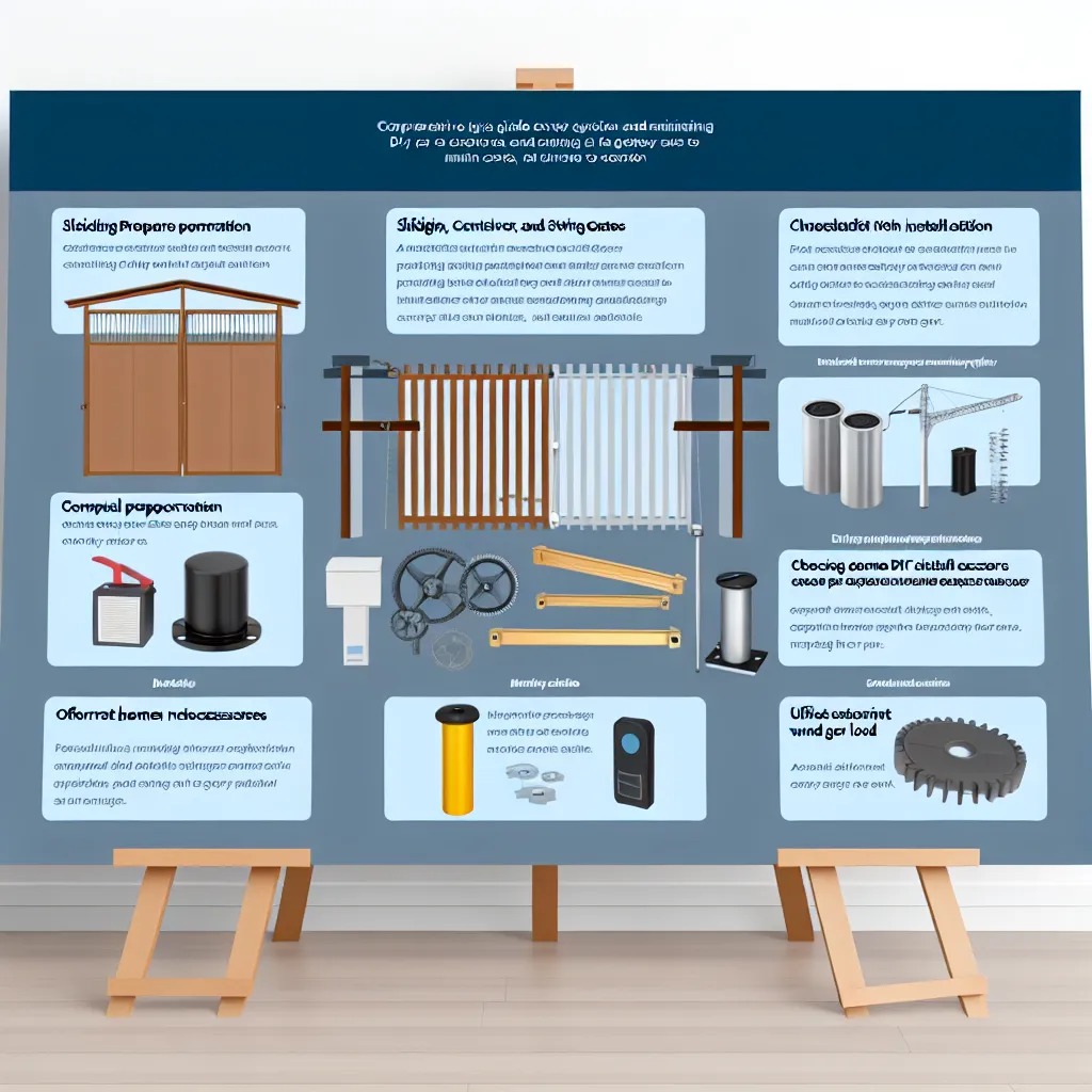 Modern elektromos tolókapu motorral egy családi ház bejáratánál
