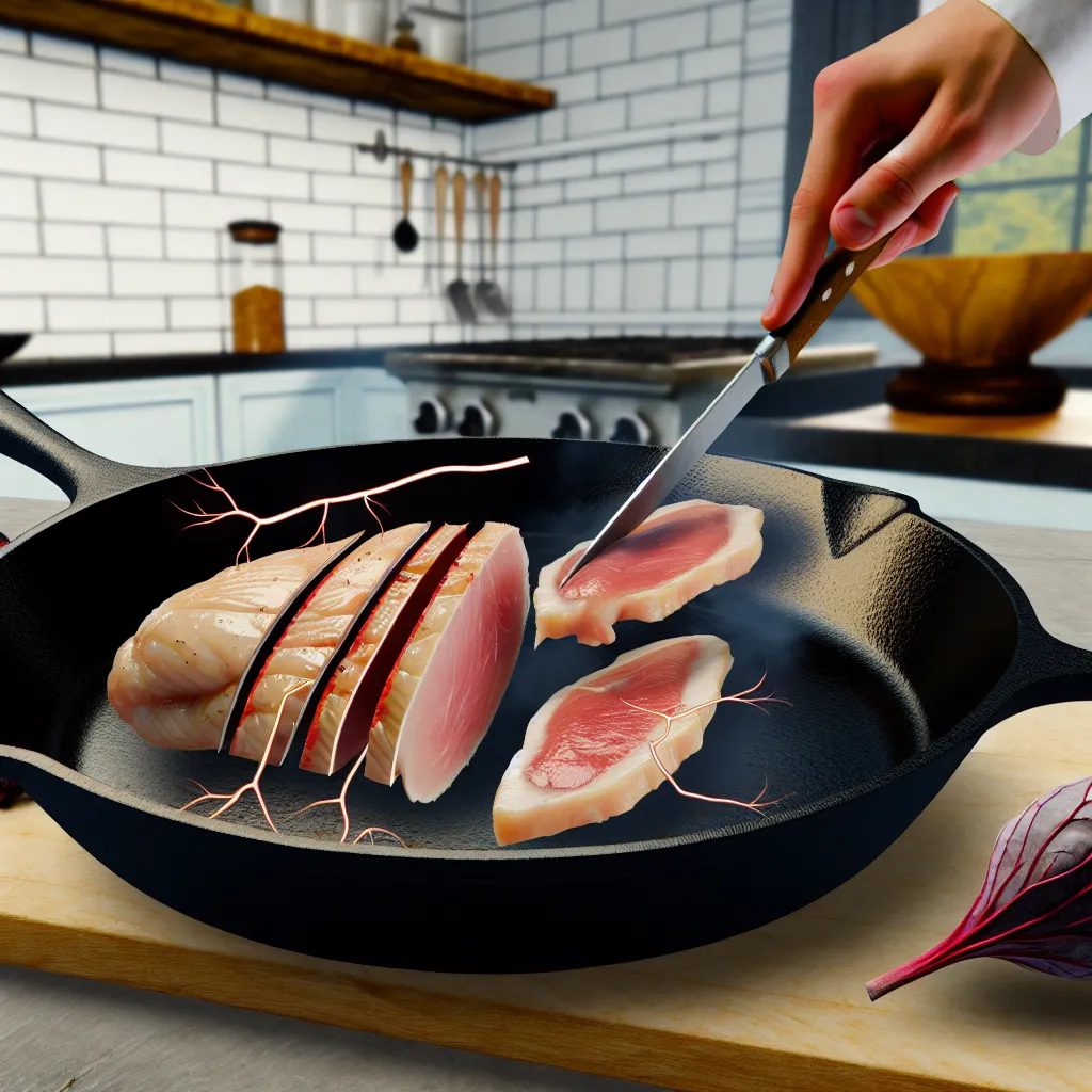 Nyers csirkemell sós vizes áztatása, azaz brining folyamata egy üvegtálban