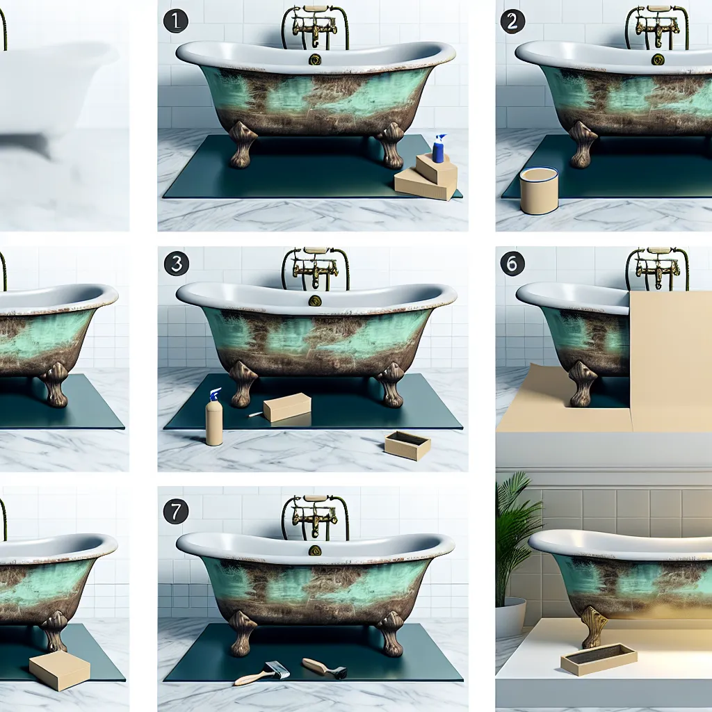 Öntöttvas kád csiszolása felújítás előtt