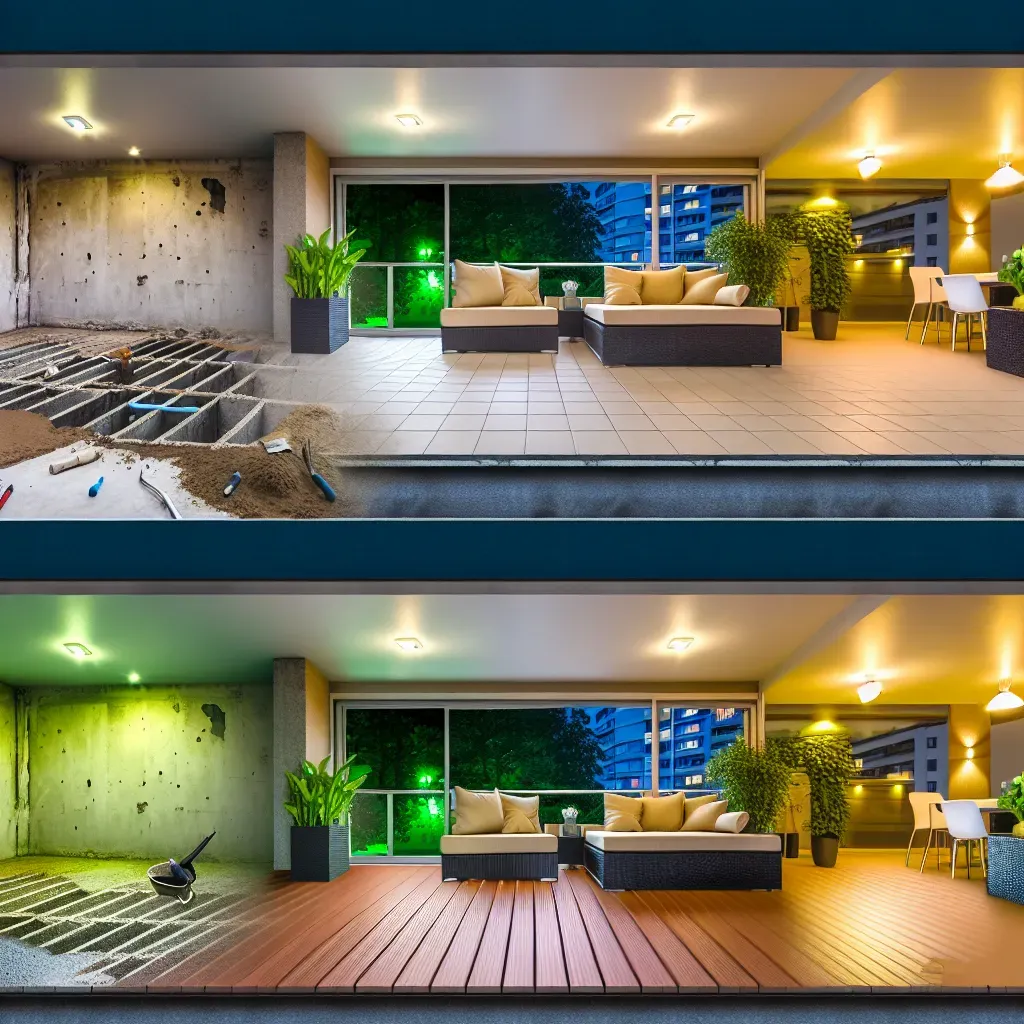 Panel erkély felújítás előtt: töredezett beton és előkészületek