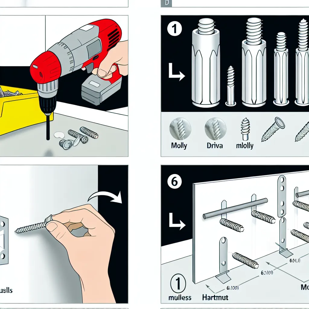 Porównanie kołków do płyt gipsowo-kartonowych: Molly, Driva i Parasolka