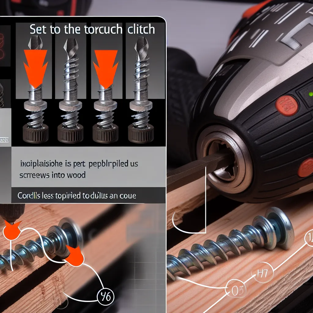 Porównanie prawidłowo i nieprawidłowo wkręconego wkrętu w drewno