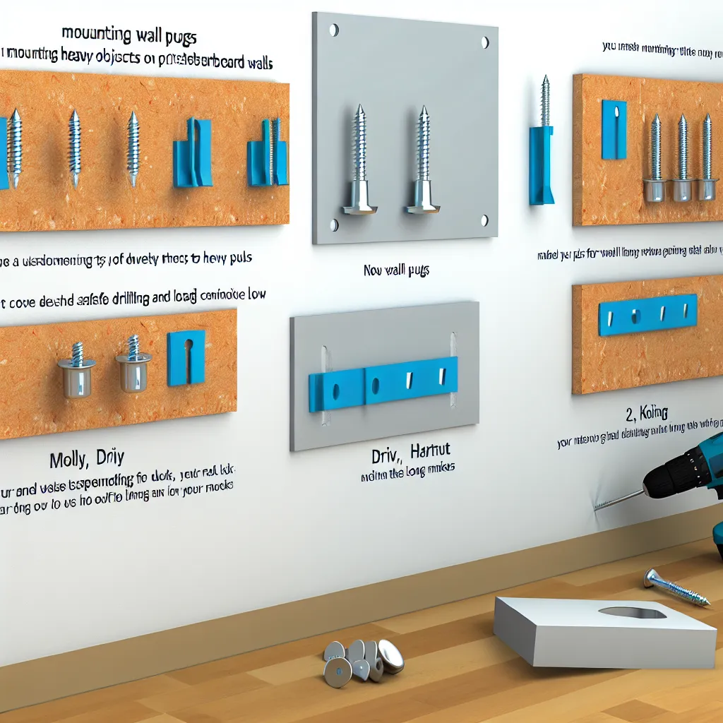 Przekrój ściany GK pokazujący działanie kołka typu Molly