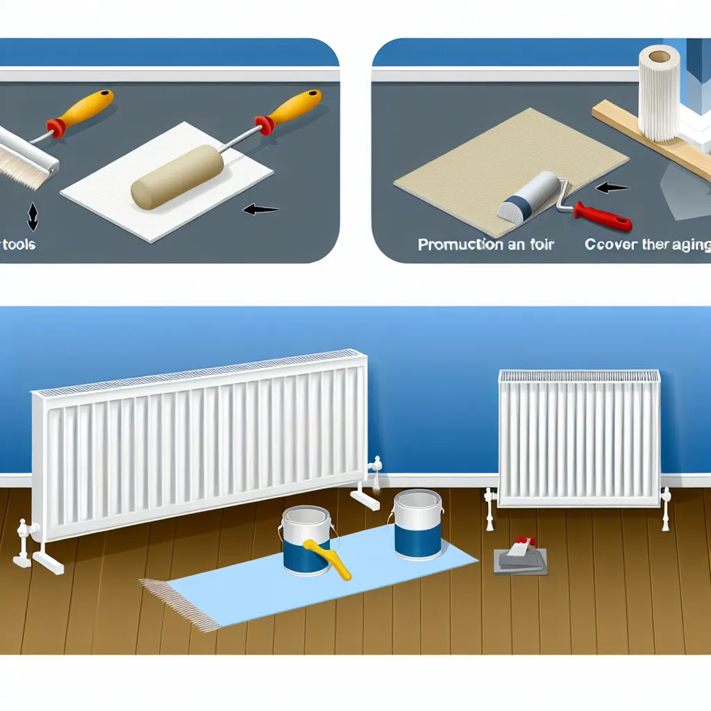 Radiátor festéshez szükséges segédeszközök: radiátorecset, henger, csiszolópapír