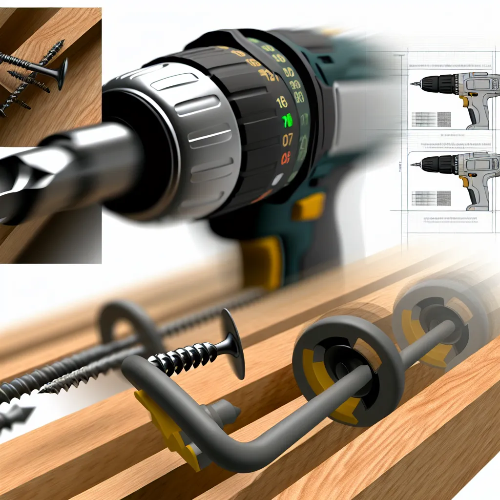 Regulacja pierścienia momentu obrotowego na wkrętarce akumulatorowej