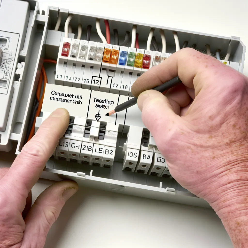 Rendetlen, felirat nélküli lakáselosztó biztosítéktábla