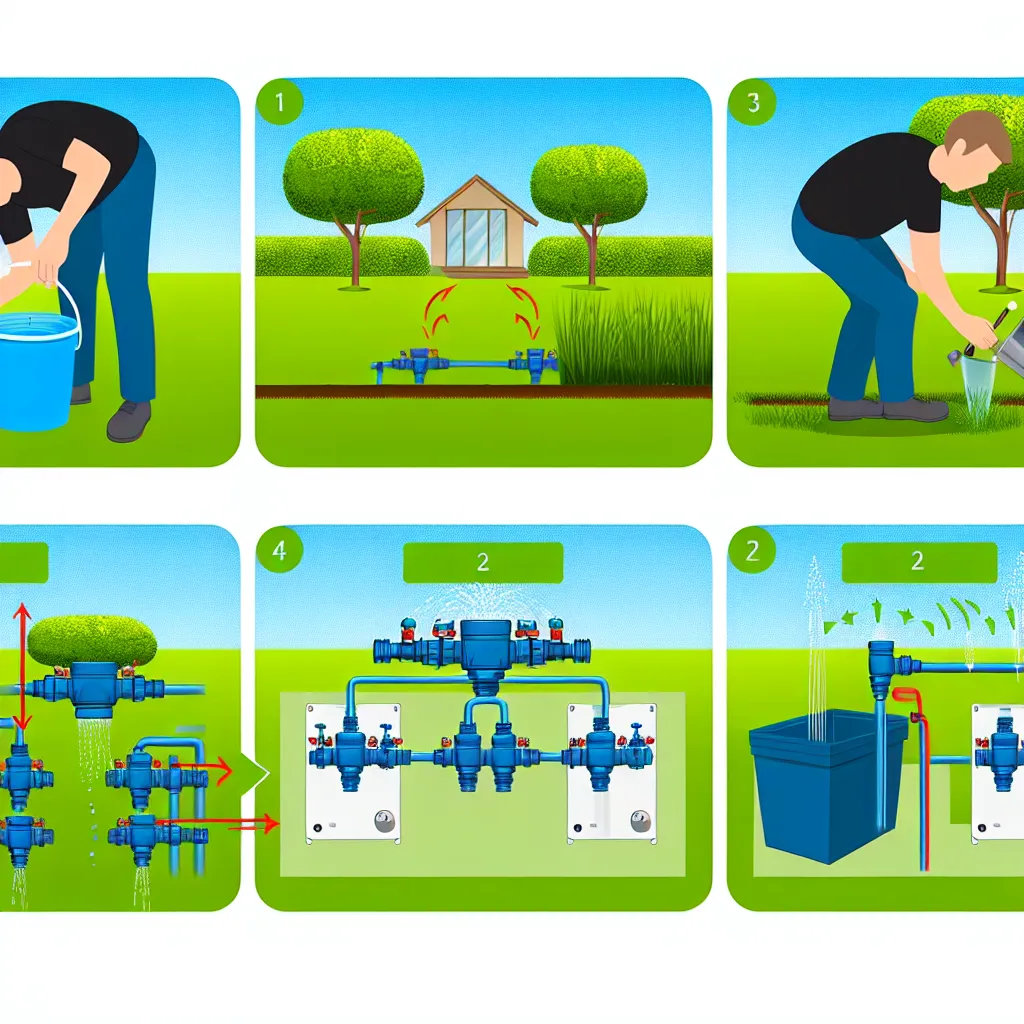 Árkok ásása és KPE csövek fektetése a kertben