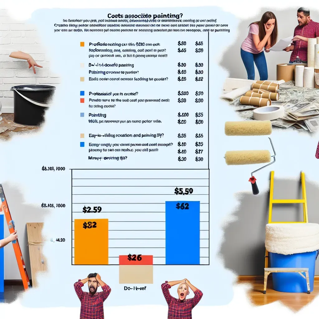 Stresszes tulajdonos nézi a drága festési árajánlatot