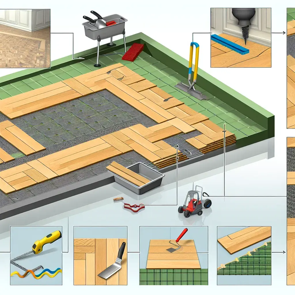 Szalagparketta akklimatizálása és előkészületek