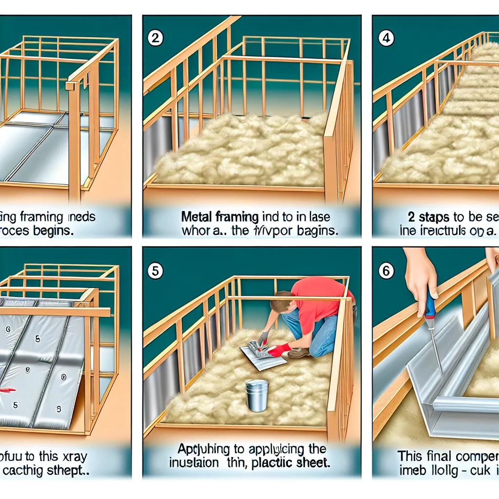 Tetőtér gipszkartonozás rétegrendje és szigetelése metszeti rajzon