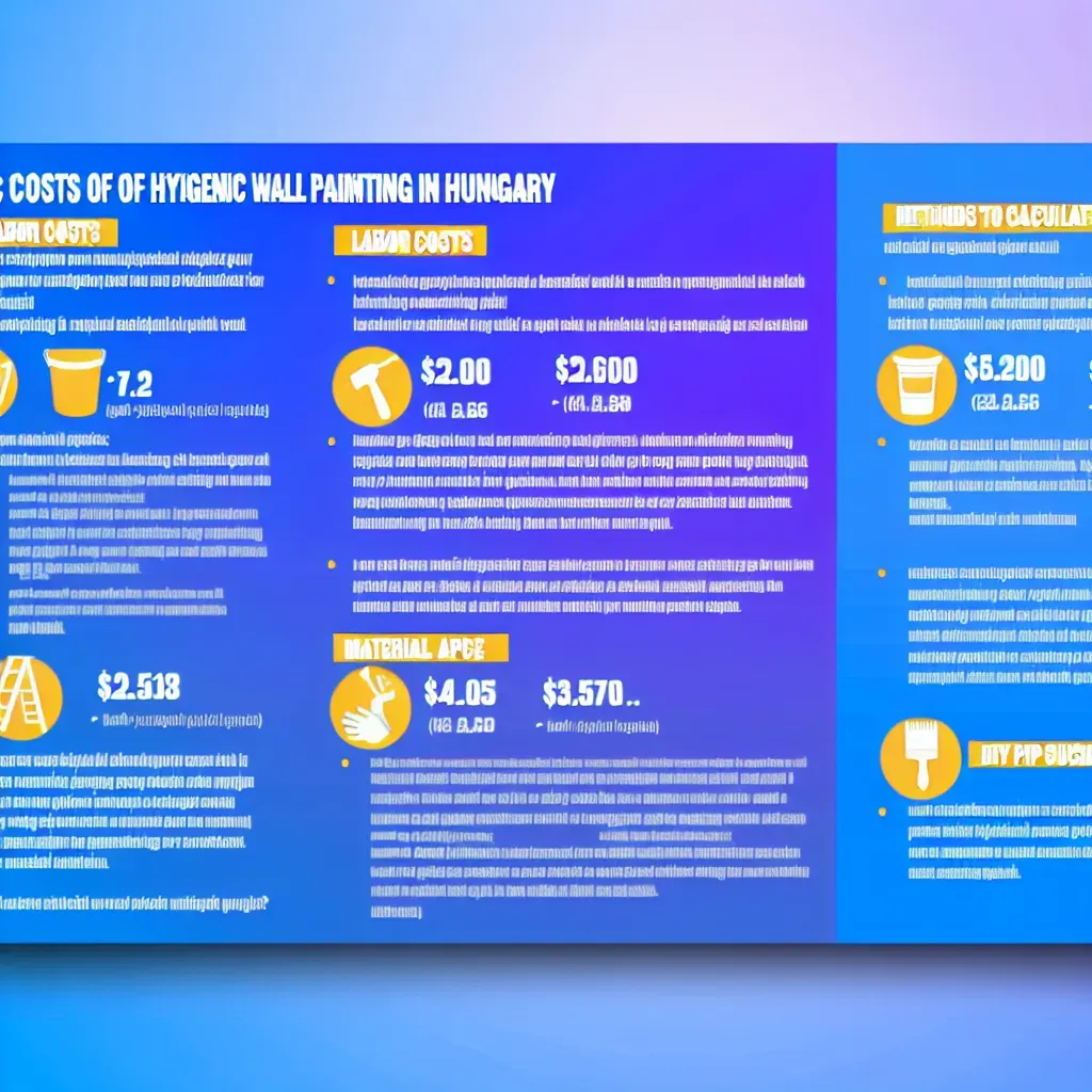 Tisztasági festés költségtervezés: számológép, mérőszalag és színkártya