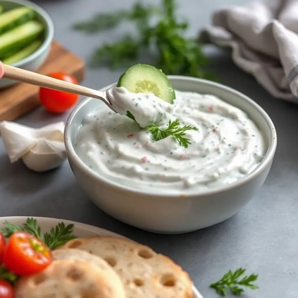 Uborka kinyomkodása tzatziki készítéshez konyharuhával