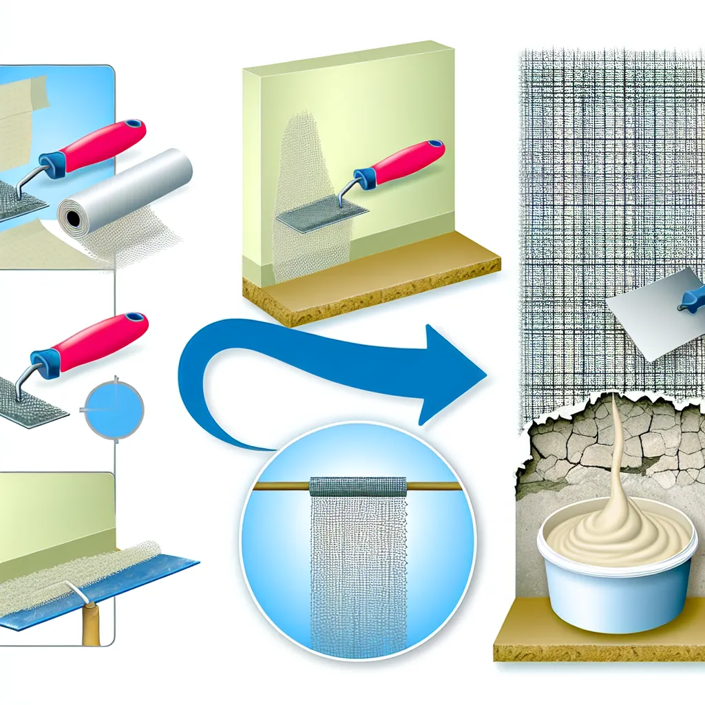 Üvegszövet háló és glettvas előkészítése a munkához